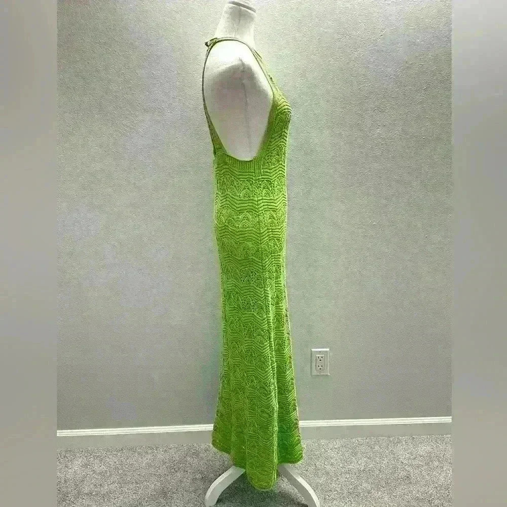 NWT House‎ of Harlow Crochet Lime Green Dress Size M - Picture 3 of 7